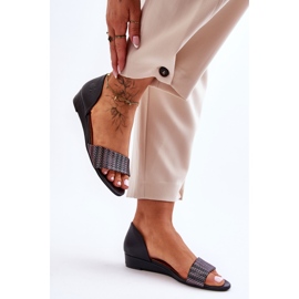 Nahkasandaalit Maciejka 1971-65 Musta 2