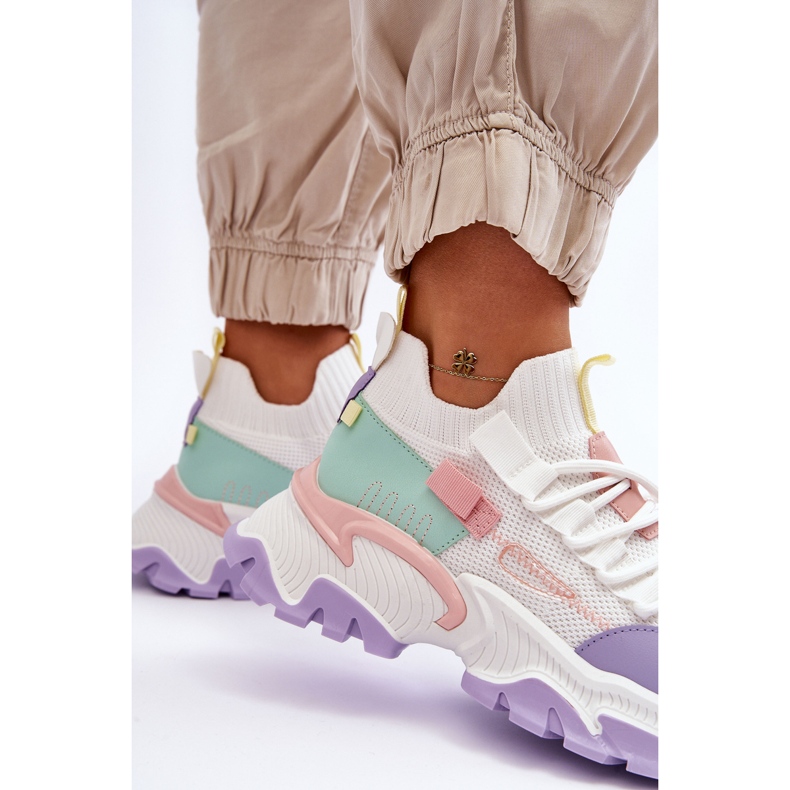 PS1 Naisten Slip-on-lenkkarit, valkoinen/violetti Keaton 2