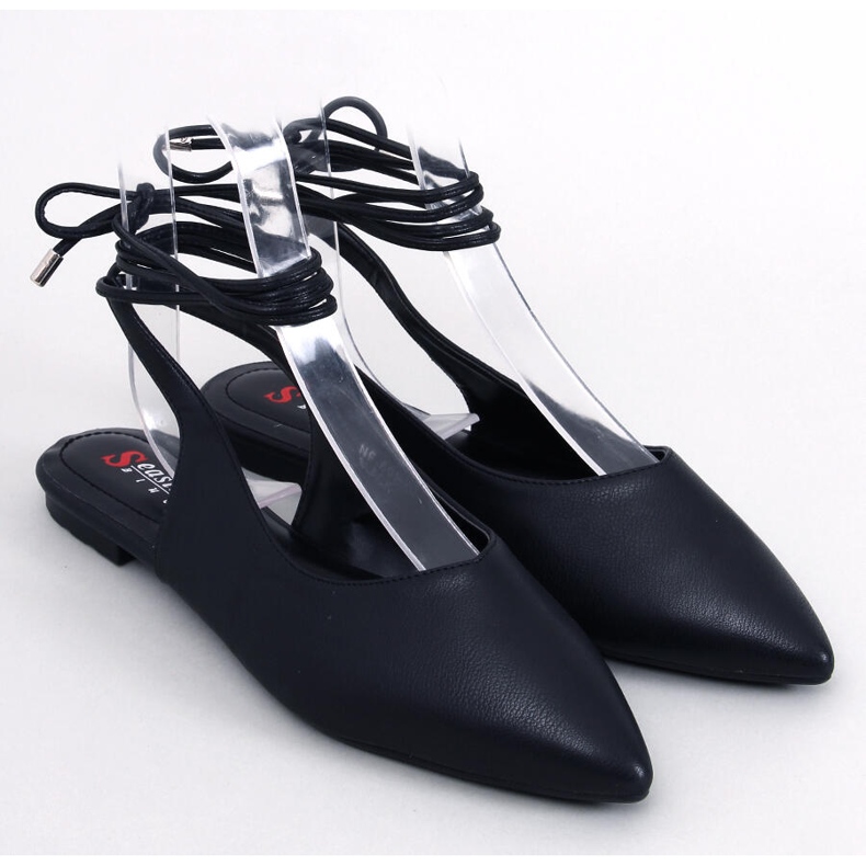 Jody Black nauhalliset avokorkoiset balettihousut musta 1