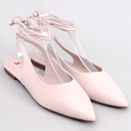 Jody Beige nauhalliset avokorkoiset balettihousut 1