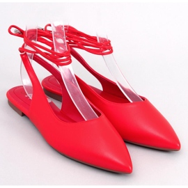 Jody Red nauhalliset avokorkoiset balettihousut punainen 1