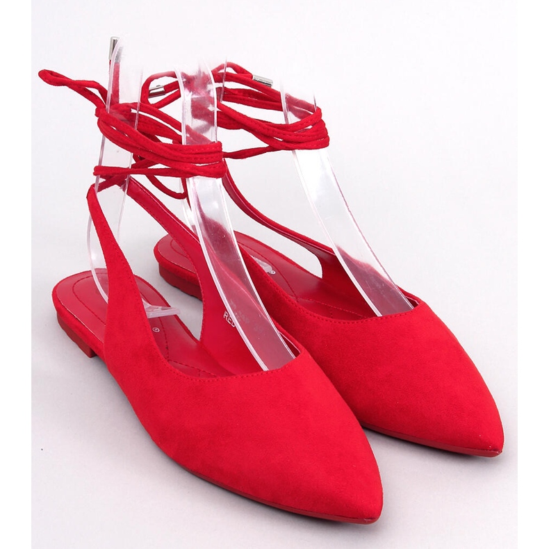 Pirson Red nauhalliset avokorkoiset balettihousut punainen 1