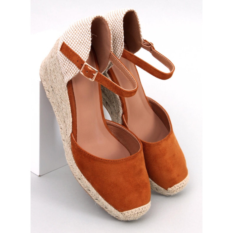 Platten Camel wedge espadrillit ruskea 1