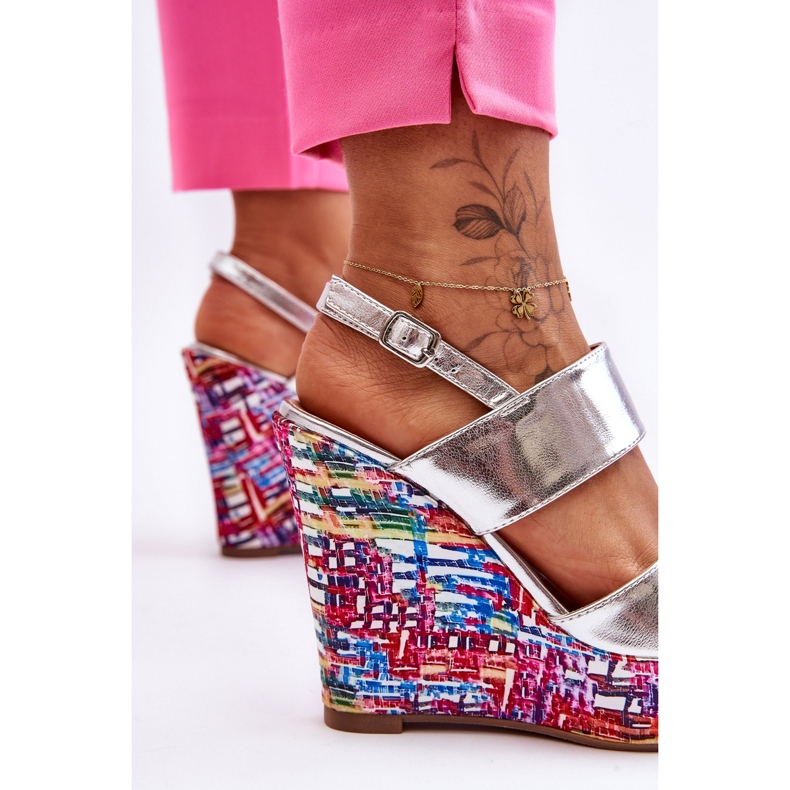 Calderia Naisten kiilahopeasandaalit 2