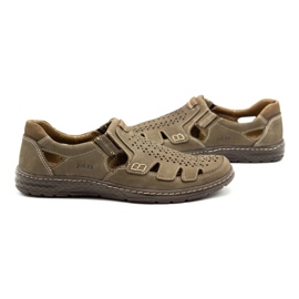 Joker Miesten kesänahkakengät, 500J oliivi vihreä 3