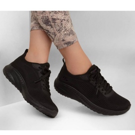 Skechers Memory Foam Bobs Squad Chaos Shoes W 117209 Bbk musta 1