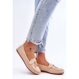 PS1 Klassiset mokkanahkaiset loafers beige Good Time 2