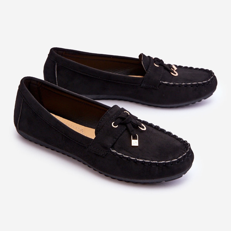 PS1 Klassiset mustat mokkanahkaiset loaferit Good Time 2