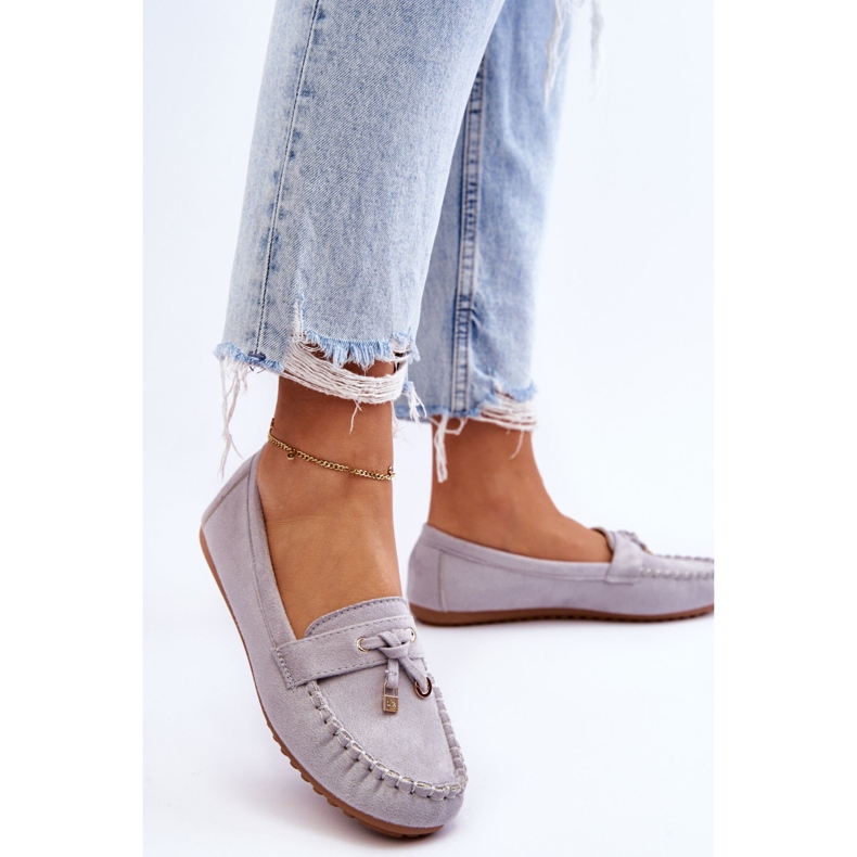 PS1 Klassiset mokkanahkaiset loafers harmaat Good Time 2