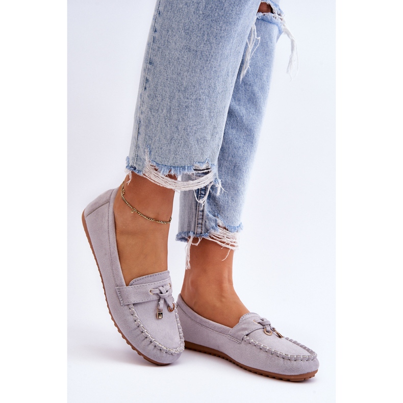 PS1 Klassiset mokkanahkaiset loafers harmaat Good Time 1