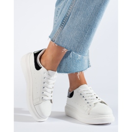 Shelovet naisten valkoiset urheilukengät valkoinen 1