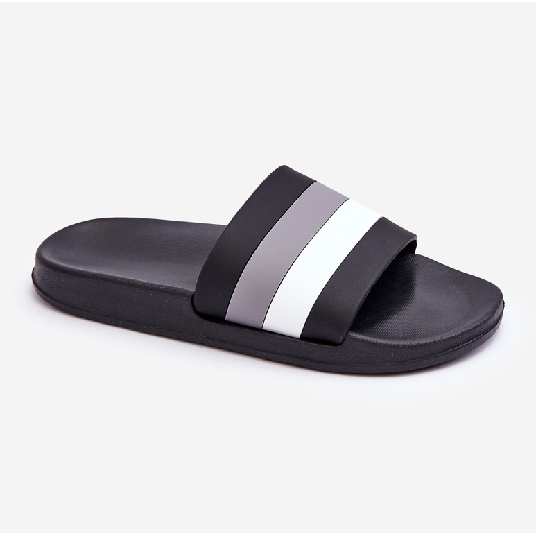 Naisten mustat Vision raidalliset tossut 1