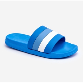 Naisten Blue Vision -raidalliset tossut sininen 1