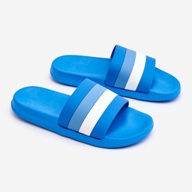 Naisten Blue Vision -raidalliset tossut sininen 2