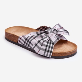 Naisten liukumäkiä, joissa rusetti alustalla Harmaa Vero 1