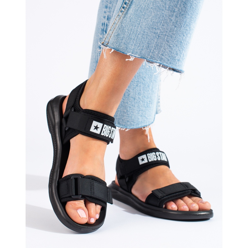 Naisten mustat sandaalit Big Star HH274A024B 1