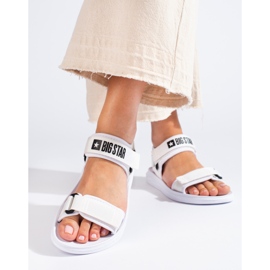 Naisten valkoiset sandaalit Big Star HH274A026 valkoinen 1