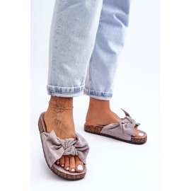 Vakosamettikorkkitossut Harmaa Summertime 1