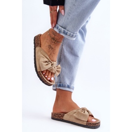 Wendy vaalea beige korkkipohjaiset tossut 2