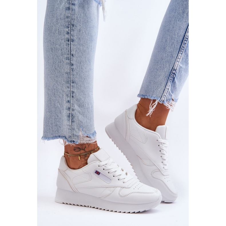 PM1 Valkoiset Merida-nahkaiset urheilujalkineet valkoinen 1