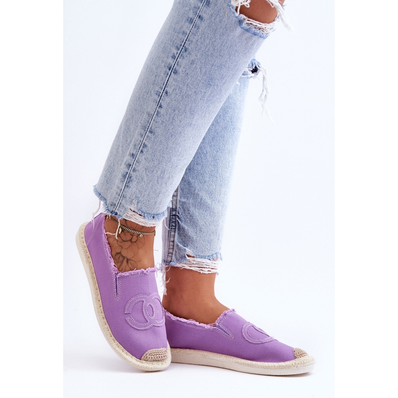 Klassiset naisten espadrillit, violetti 1