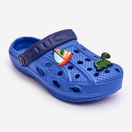 Lasten vaahtomuovi kevyet Crocs Slides Blue Makeiset sininen 1