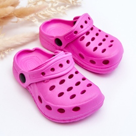 WJ1 Lasten Foam Slides Tummanvaaleanpunaiset Lucas vaaleanpunainen 2