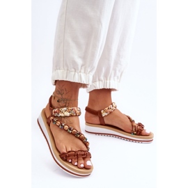 Mukavat Naisten Wedge Sandaalit Ruskeat Jodie 2