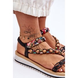 Mukavat Naisten Wedge Sandaalit Musta Jodie 2