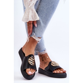 Naisten tossut mustalla Secrets-koristeella 1