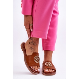 Naisten Camel Larotte klassiset tasakorkoiset tossut ruskea 2