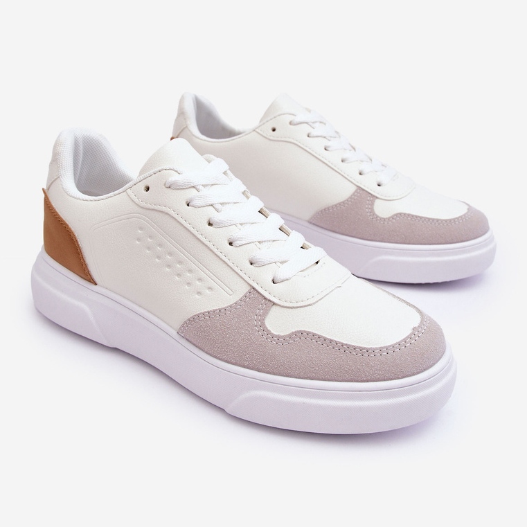 WJ1 Miesten valkoiset Castiel-nauhalliset urheilukengät valkoinen 1