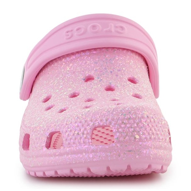 Crocs Classic Glitter Clog K Jr 206992-6S0 vaaleanpunainen 1