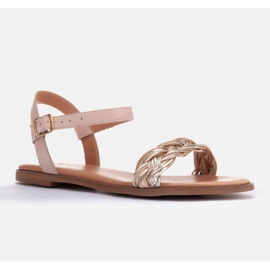 Marco Shoes Litteät sandaalit beige 1