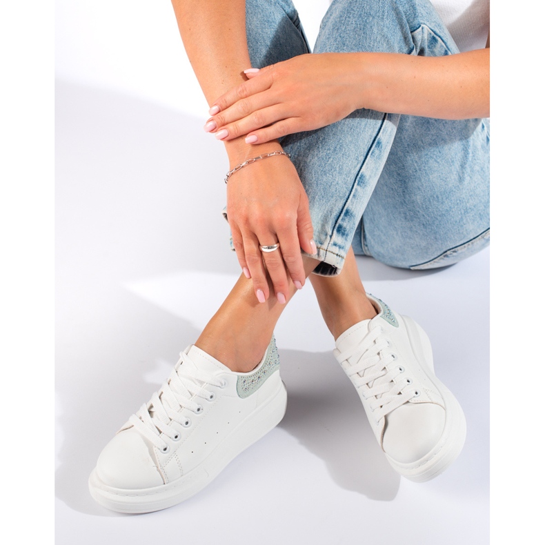 Naisten valkoiset Shelovet-lenkkarit valkoinen 1