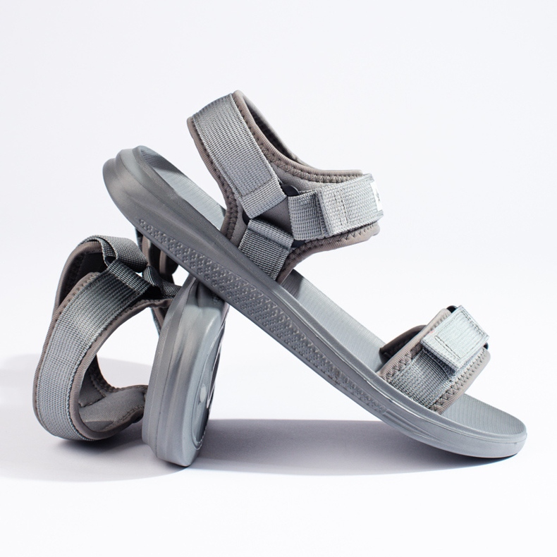 Big Star HH174843 miesten harmaat sandaalit 2