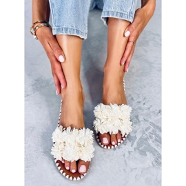 Prima White -kukkatossut valkoinen 1