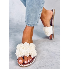 Prima White -kukkatossut valkoinen 2