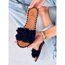 Prima mustat kukkatossut 1