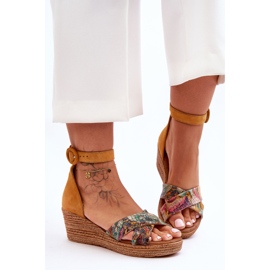 Maciejka Suede Wedge sandaalit 04565-43 oranssi 1