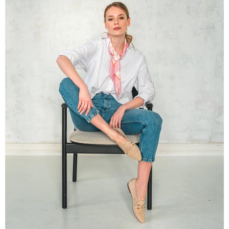 Marco Shoes Koristetut loaferit beige 2