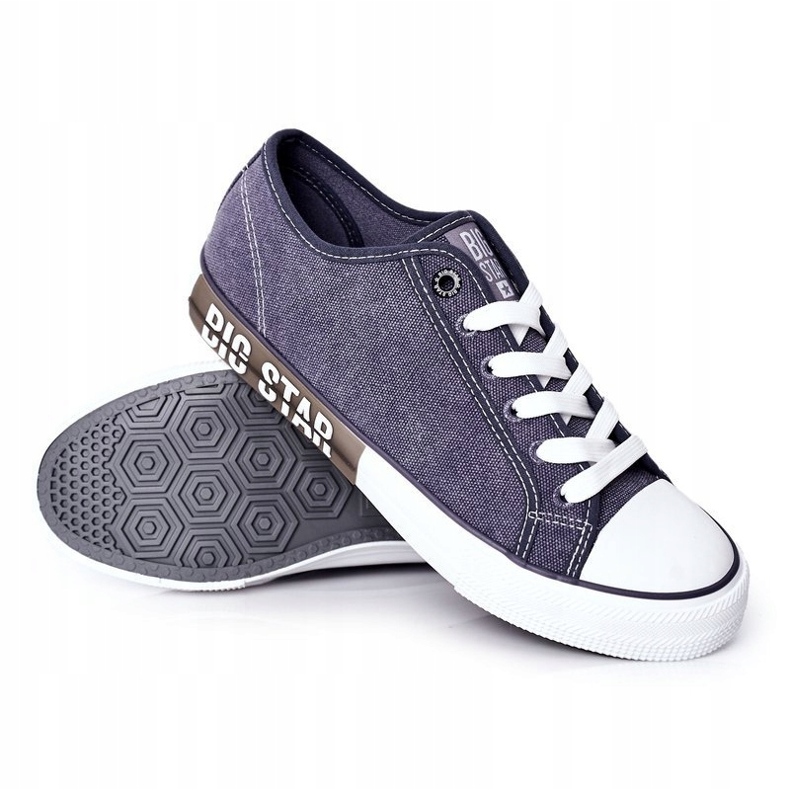 Miesten Big Star HH174047 tummansiniset lenkkarit sininen 2