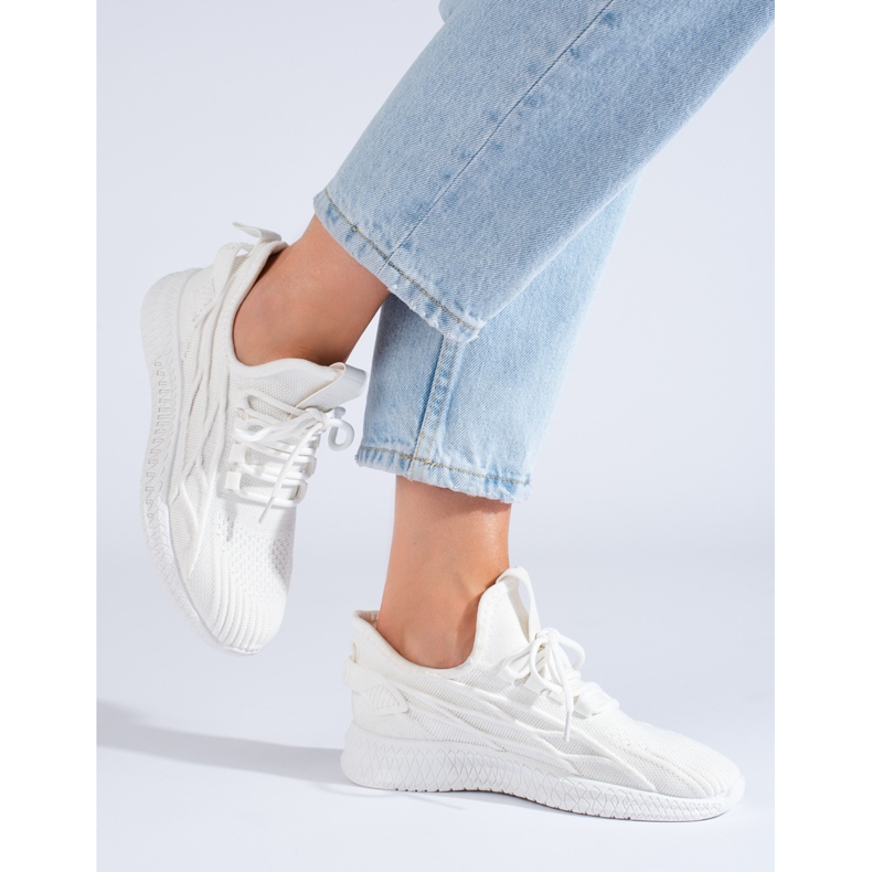 Naisten valkoiset urheilukengät LL274712 Big Star valkoinen 1