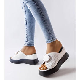 Degnan valkoiset koristeelliset sandaalit valkoinen 2