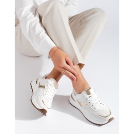 Valkoiset lenkkarit Shelovet-alustalla valkoinen 1