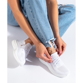 Naisten tekstiiliurheilukengät Shelovet valkoinen 1