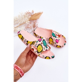 WJ1 Lasten Vaahtomuovitossut Lion Motif Pink Esther vaaleanpunainen 1