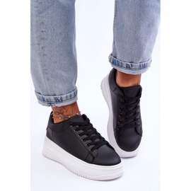 Naisten klassiset tennarit Black &amp; White Night Trip musta 1