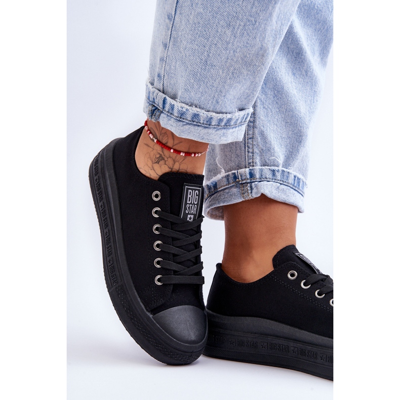 Naisten Big Star Platform tennarit LL274A176 mustat 2