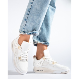 Shelovetin valkoiset lenkkarit paksulla pohjalla valkoinen 1